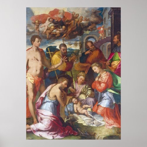 The Nativity 1534 oil on panel Poster