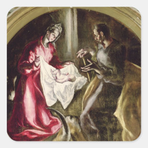 The Nativity, 1587-1614 Square Sticker