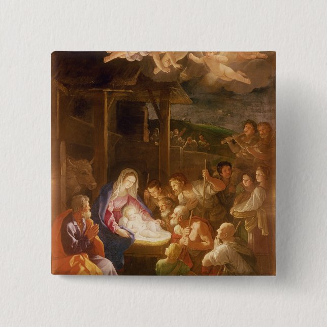 The Nativity at Night, 1640 Button (Front)