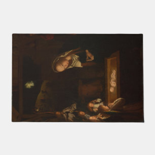The Nativity at Night (Birth of Jesus, Christmas) Doormat