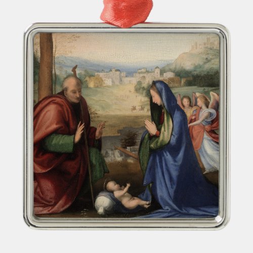 The Nativity by Fra Bartolommeo Metal Ornament