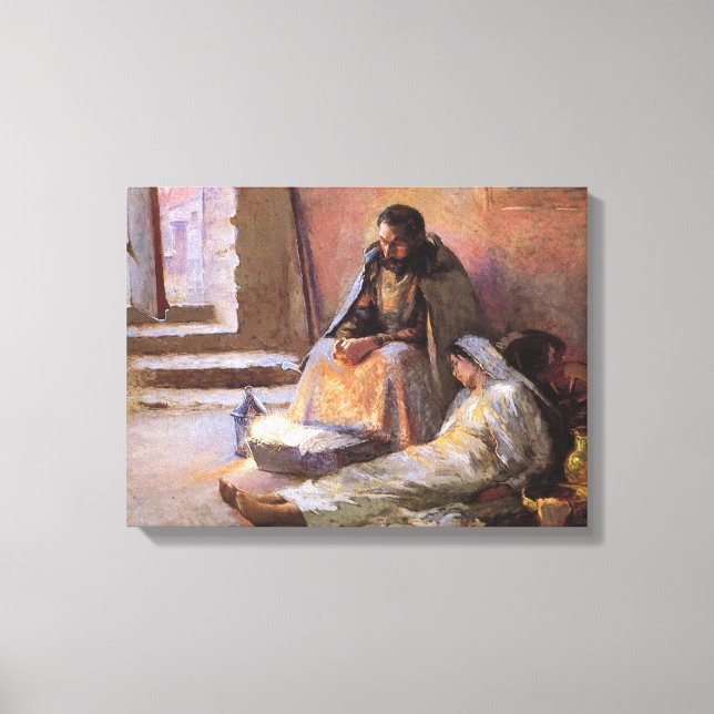 The Nativity By Gari Melchers Canvas Print (Front)