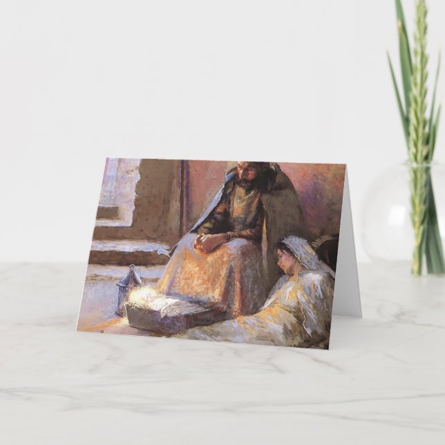 The Nativity By Gari Melchers Card (Front)