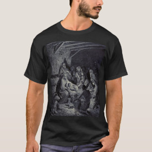 The Nativity by Gustave Doré Premium Victorian Ink T-Shirt
