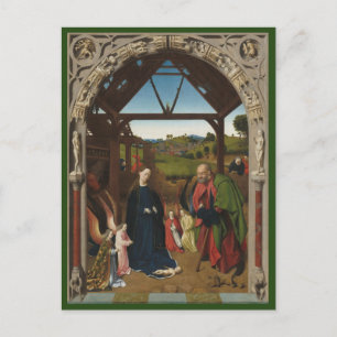 The Nativity c.1450 Blue Beach Song™ Postcard