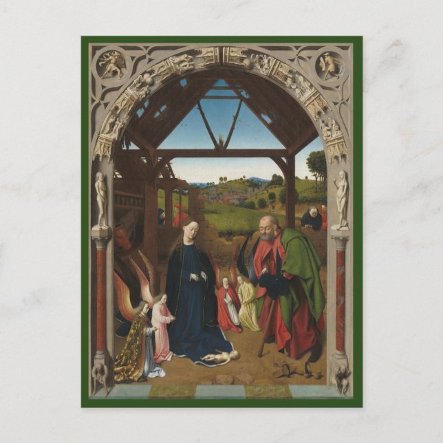 The Nativity c.1450 | Blue Beach Song™ Postcard (Front)