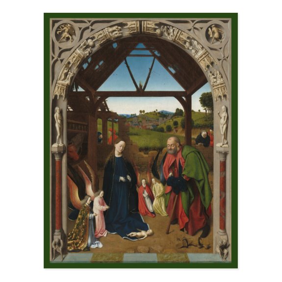 The Nativity c.1450 | Blue Beach Song™ Postcard