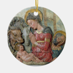 The Nativity, c.1460 (painted terracotta) Ceramic Ornament