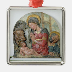 The Nativity, c.1460 (painted terracotta) Metal Ornament