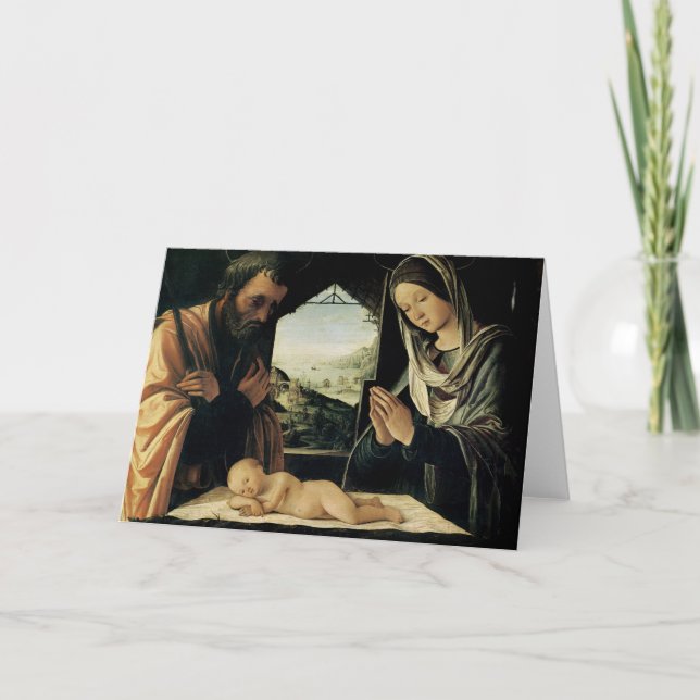The Nativity, c.1490 Holiday Card (Front)