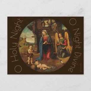 The Nativity c.1495 Blue Beach Song™ Postcard
