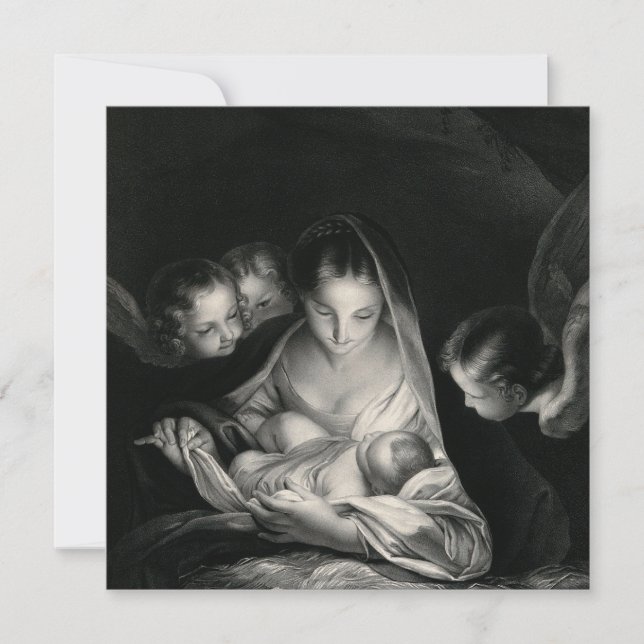 The Nativity Christ Child Mother Mary Angels (Front)