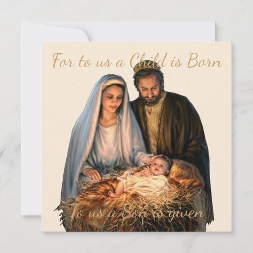 The Nativity Christmas Greeting Card