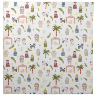 The Nativity Christmas holiday Cloth Napkin