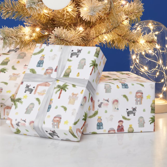 The Nativity Christmas holiday Wrapping Paper (Holidays)