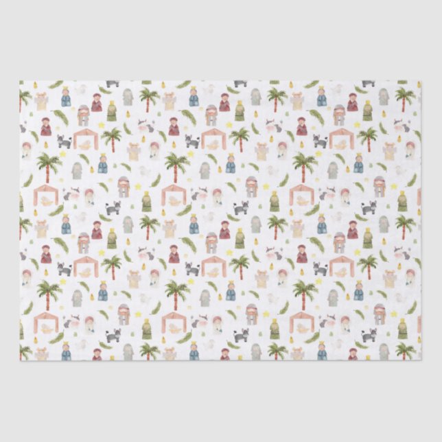 The Nativity Christmas holiday Wrapping Paper (Front)