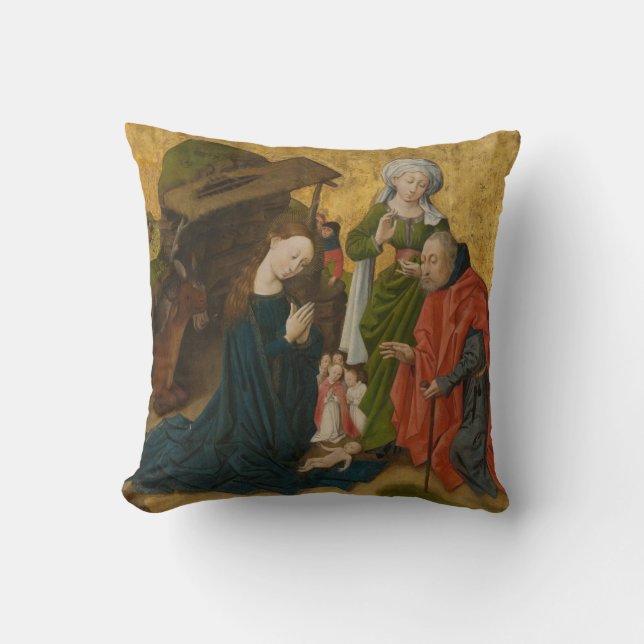 The Nativity, circa 1460 Throw Pillow (Front)
