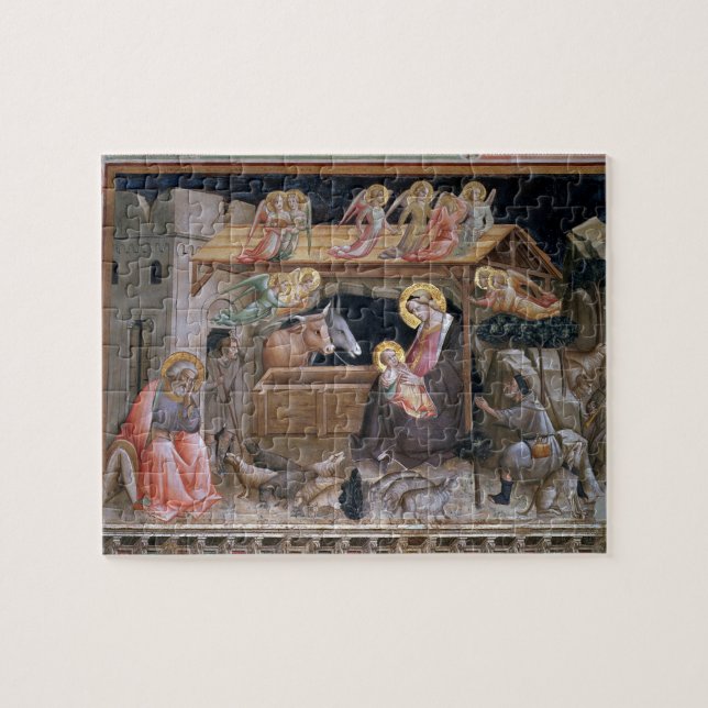 The Nativity, detail from The life of the Virgin a Jigsaw Puzzle (Horizontal)