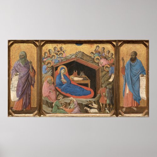 The Nativity Duccio di Buoninsegna Fine Art Poster