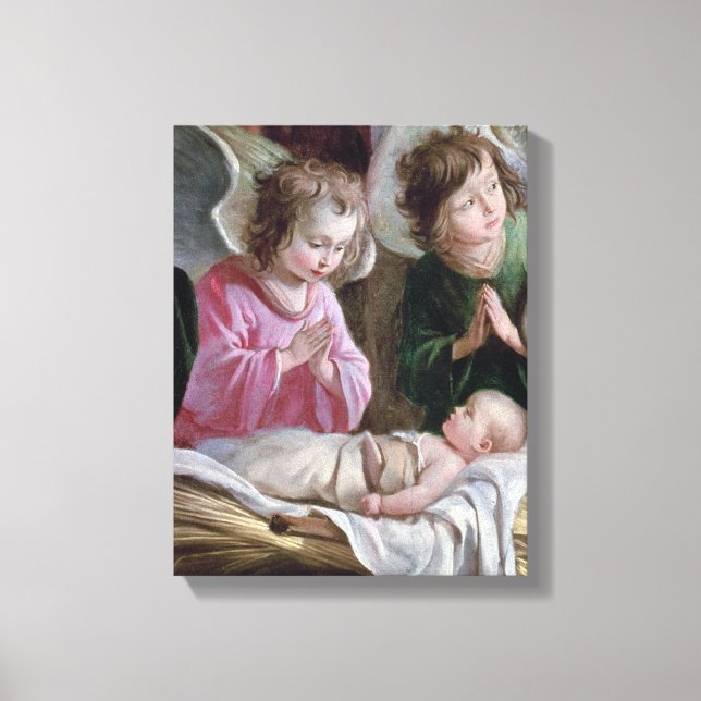 The Nativity, from the Buxtehude Altar, 1400-10 Canvas Print (Front)