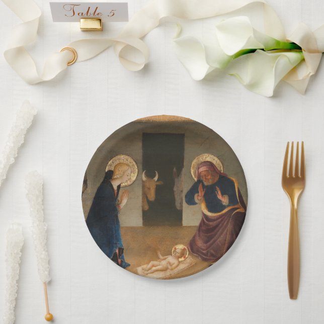 The Nativity  Holiday  Paper Plates (Wedding)