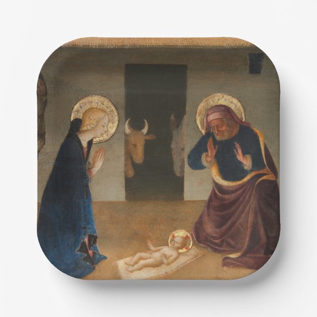 The Nativity  Holiday  Paper Plates (Front)