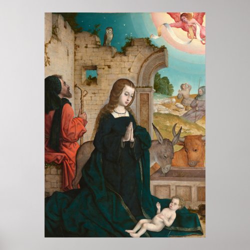 The Nativity _ Juan de Flandes Fine Art Poster