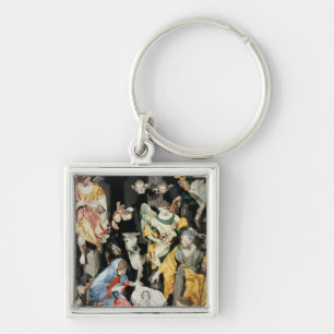 The Nativity, made in Naples Keychain