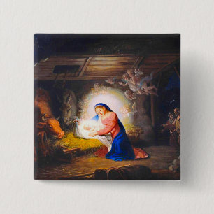 The Nativity of Christ Button