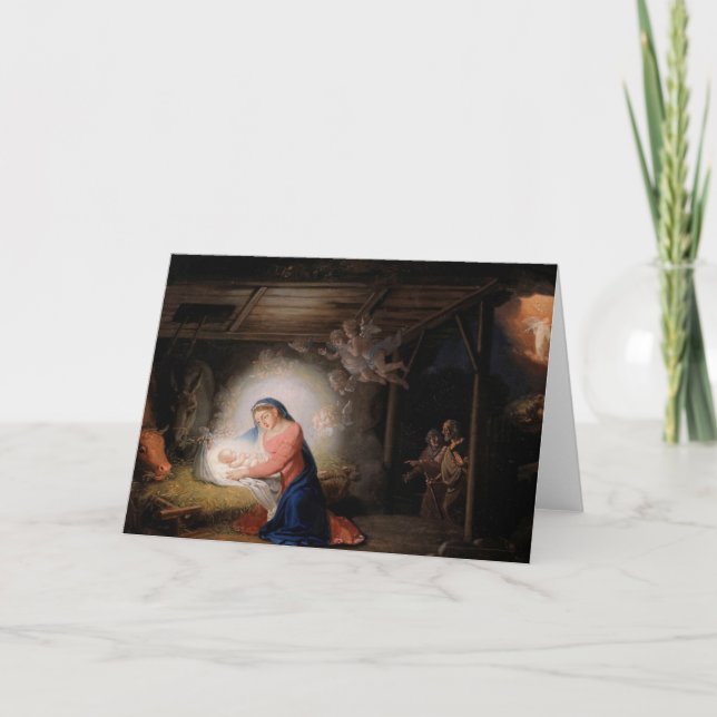 The Nativity of Christ (by Vladimir Borovikovsky) Card (Front)