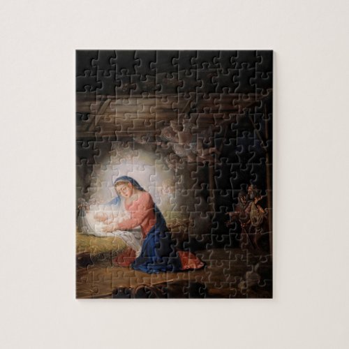 The Nativity of Christ by Vladimir Borovikovsky Jigsaw Puzzle
