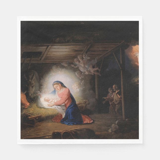 The Nativity of Christ (by Vladimir Borovikovsky) Napkins (Front)