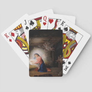 The Nativity of Christ (by Vladimir Borovikovsky) Poker Cards