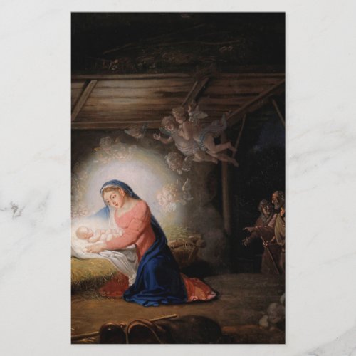 The Nativity of Christ by Vladimir Borovikovsky Stationery