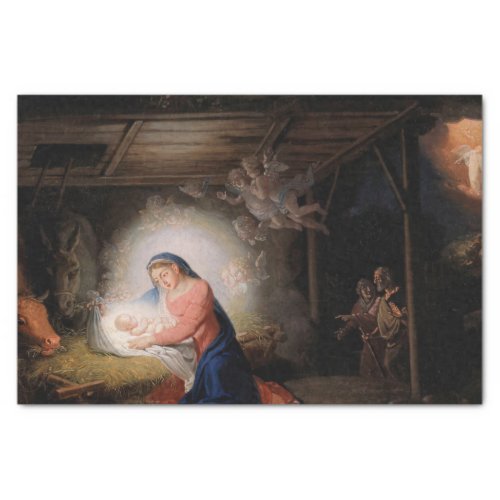 The Nativity of Christ by Vladimir Borovikovsky Tissue Paper