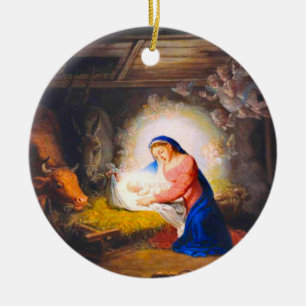 The Nativity of Christ Ceramic Ornament