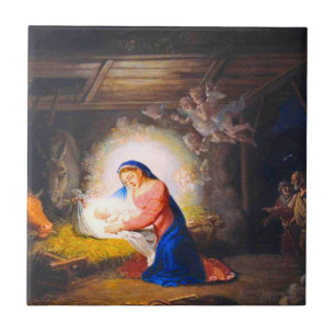 The Nativity of Christ Ceramic Tile