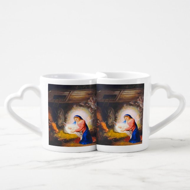 The Nativity of Christ Coffee Mug Set (Front Nesting)