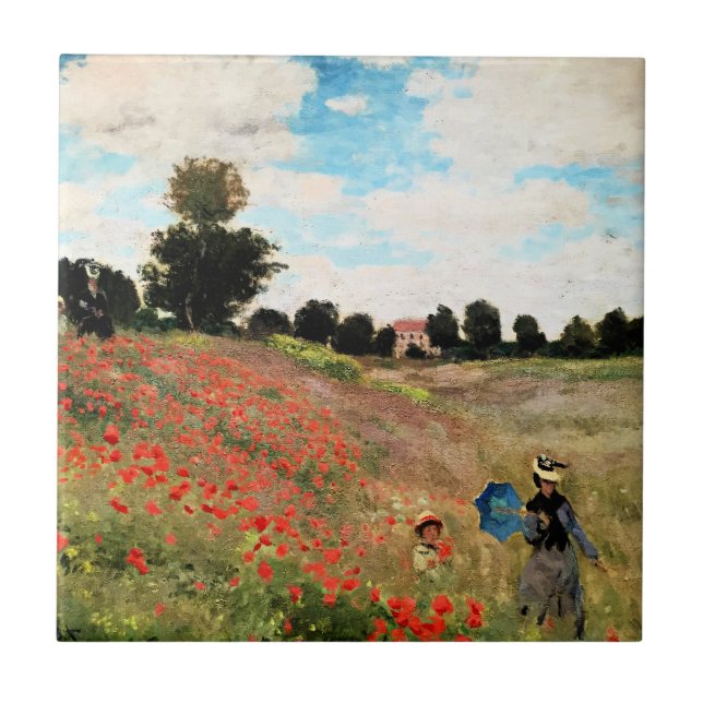 The Nativity of Christ, fine art painting Ceramic Tile (Front)