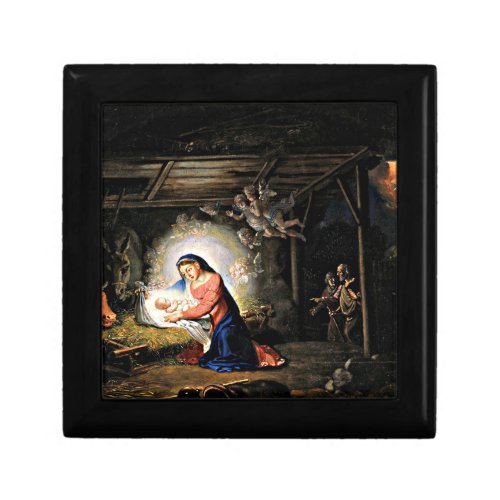 The Nativity of Christ fine art painting Gift Box