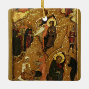 The Nativity of Christ from a Festival Tier Icon Ceramic Ornament
