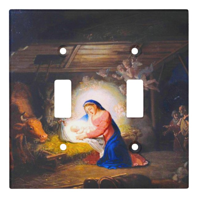 The Nativity of Christ Light Switch Cover (Front)