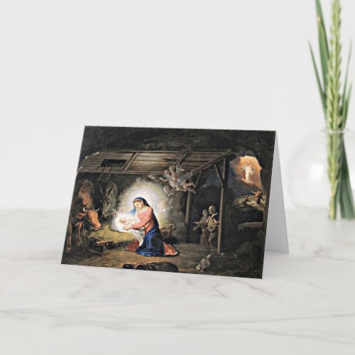 The Nativity of Christ Luke 211 Card