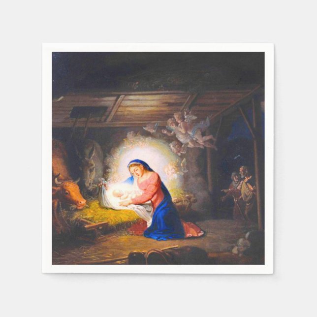 The Nativity of Christ Napkins (Front)
