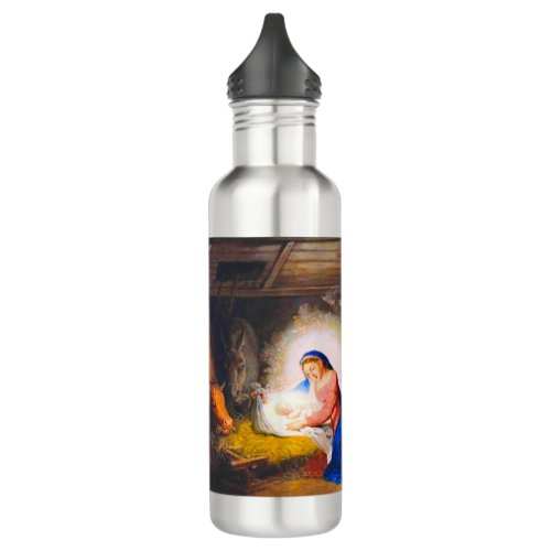 The Nativity of Christ Stainless Steel Water Bottle