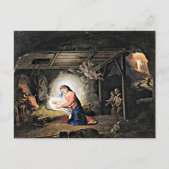 The Nativity of Christ - Vladimir Borovikovsky Postcard | Zazzle