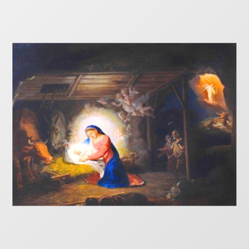 The Nativity of Christ Window Cling