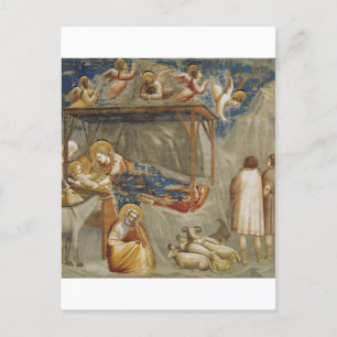 The Nativity of Jesus Christ by Giotto Holiday Postcard