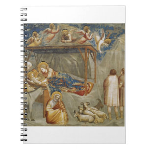 The Nativity of Jesus Christ by Giotto  Notebook