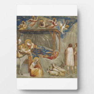 The Nativity of Jesus Christ by Giotto Renaissance Plaque